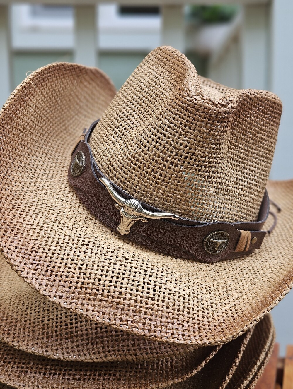 Reseller LOT! 6 Boho Western Cowgirl Straw Sun Hats - Picture 3 of 11